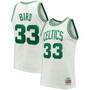 Men's Larry Bird White Boston Celtics 1985-86 Hardwood Classics Swingman Jersey