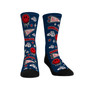 Men's and Women's Socks Gonzaga Bulldogs Smiley Stickers Crew Socks