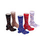 Men's Criss Cross Streak Crew Socks 5 Pack