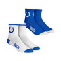 Men's Socks Indianapolis Colts Core Team 2-Pack Quarter Length Sock Set