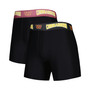 Men's Black and Burgundy Washington Commanders 2-Pack Boxer Briefs Set