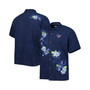 Men's Navy Houston Texans Sport Azule Oasis Camp Button-Up Shirt