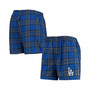 Men's Royal, Black Los Angeles Dodgers Takeaway Flannel Boxers