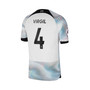 Men's Virgil Van Dijk White Liverpool 2022/23 Away Vapor Match Authentic Player Jersey