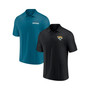 Men's Branded Black, Teal Jacksonville Jaguars Dueling Two-Pack Polo Shirt Set