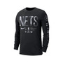 Men's Black Brooklyn Nets Essential Air Traffic Control Long Sleeve T-shirt