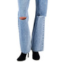 Women's Ripped Light-Wash High-Rise Denim Jeans