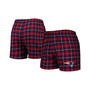 Men's Navy and Red New England Patriots Ledger Flannel Boxers
