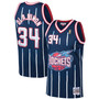 Men's Hakeem Olajuwon Navy Houston Rockets 1996-97 Hardwood Classics Swingman Jersey
