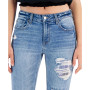 Juniors' Destructed Skinny-Leg Denim Jeans