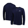 Men's Atlanta Braves Navy Maverick Long Sleeve T-shirt