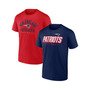 Men's Branded Navy, Red New England Patriots Player Pack T-shirt Combo Set
