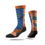 Men's and Women's Florida Gators Geo Block Crew Socks