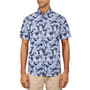 Men's Regular Fit Non-Iron Performance Stretch Leaf Print Button-Down Shirt