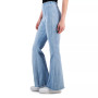 Juniors' Seamed Frayed-Hem High-Waist Pull-On Denim Jeans