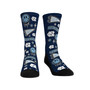 Men's and Women's Socks North Carolina Tar Heels Smiley Stickers Crew Socks