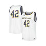 Men's #42 White Notre Dame Fighting Irish Replica Basketball Jersey