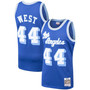 Men's Jerry West Royal Los Angeles Lakers Hardwood Classics 1960-61 Swingman Jersey