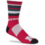 Men's and Women's Nebraska Huskers Rave Red Crew Socks