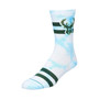 Men's Milwaukee Bucks Tie-Dye Crew Socks