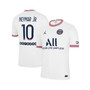 Men's Brand Neymar Jr. White Paris Saint-Germain 2021/22 Fourth Replica Jersey