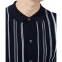 Men's All-Cotton Stripe Polo Shirt