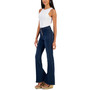 Juniors' High-Rise Button-Fly Flare Jeans