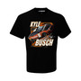 Men's Black Kyle Busch Cheddars Two-Spot Car T-shirt