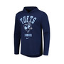 Men's Navy Tufts University Jumbos Performance Long Sleeve Hoodie T-shirt