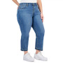 Trendy Plus Size Wedgie Straight-Leg Jeans
