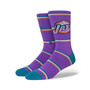 Men's Utah Jazz Hardwood Classics Stripes Crew Socks