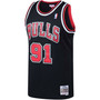 Men's Dennis Rodman Black Chicago Bulls 1997-98 Hardwood Classics Swingman Jersey