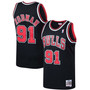 Men's Dennis Rodman Black Chicago Bulls 1997-98 Hardwood Classics Swingman Jersey