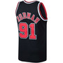 Men's Dennis Rodman Black Chicago Bulls 1997-98 Hardwood Classics Swingman Jersey