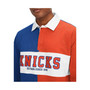 Men's Royal, Orange New York Knicks Ronnie Rugby Long Sleeve T-shirt