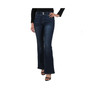 Tummy Control Double Button 5-Pocket Bootcut With Flap Back Pocket Detail