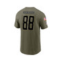 Men's T.J. Hockenson Olive Detroit Lions 2022 Salute To Service Name and Number T-shirt