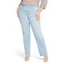Plus Size Mid Rise Relaxed Straight Jeans