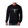 Men's Word Art Long Sleeve T-Shirt - Outlaws