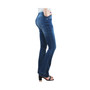 Tummy Control Dark Double Button Bootcut Jeans