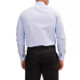 Men's Modern Spread Collar Textured Fitted Shirt