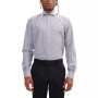 Men's Modern Spread Collar Textured Fitted Shirt