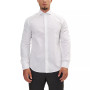 Men's Modern Spread Collar Textured Fitted Shirt