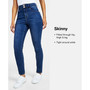 Juniors' High Rise Distressed Cropped Curvy Jeans