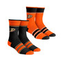 Men's and Women's Socks Anaheim Ducks Multi-Stripe 2-Pack Team Crew Sock Set