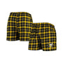 Men's Black, Gold Pittsburgh Penguins Ledger Flannel Boxers