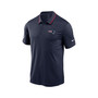 Men's Navy New England Patriots Sideline Victory Performance Polo Shirt