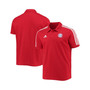 Men's Red Bayern Munich 3 Stripes Primegreen Polo