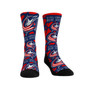 Men's and Women's Socks Columbus Blue Jackets Allover Logo and Paint Crew Socks