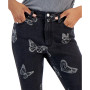 Juniors' Printed Mid-Rise Skinny Ankle Jeans, Created for Macy's